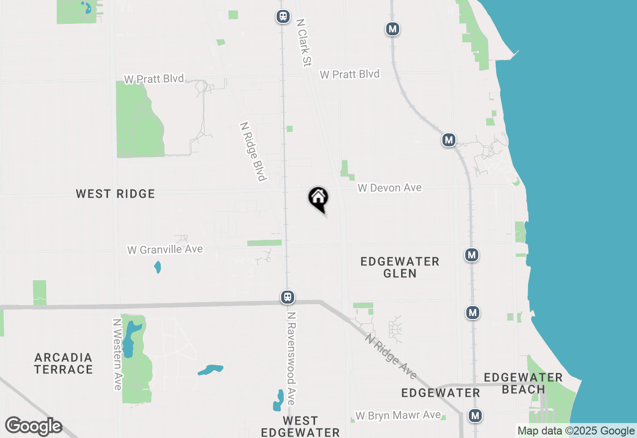 Map of 6316 N Paulina Street #2A, Chicago, IL 60660