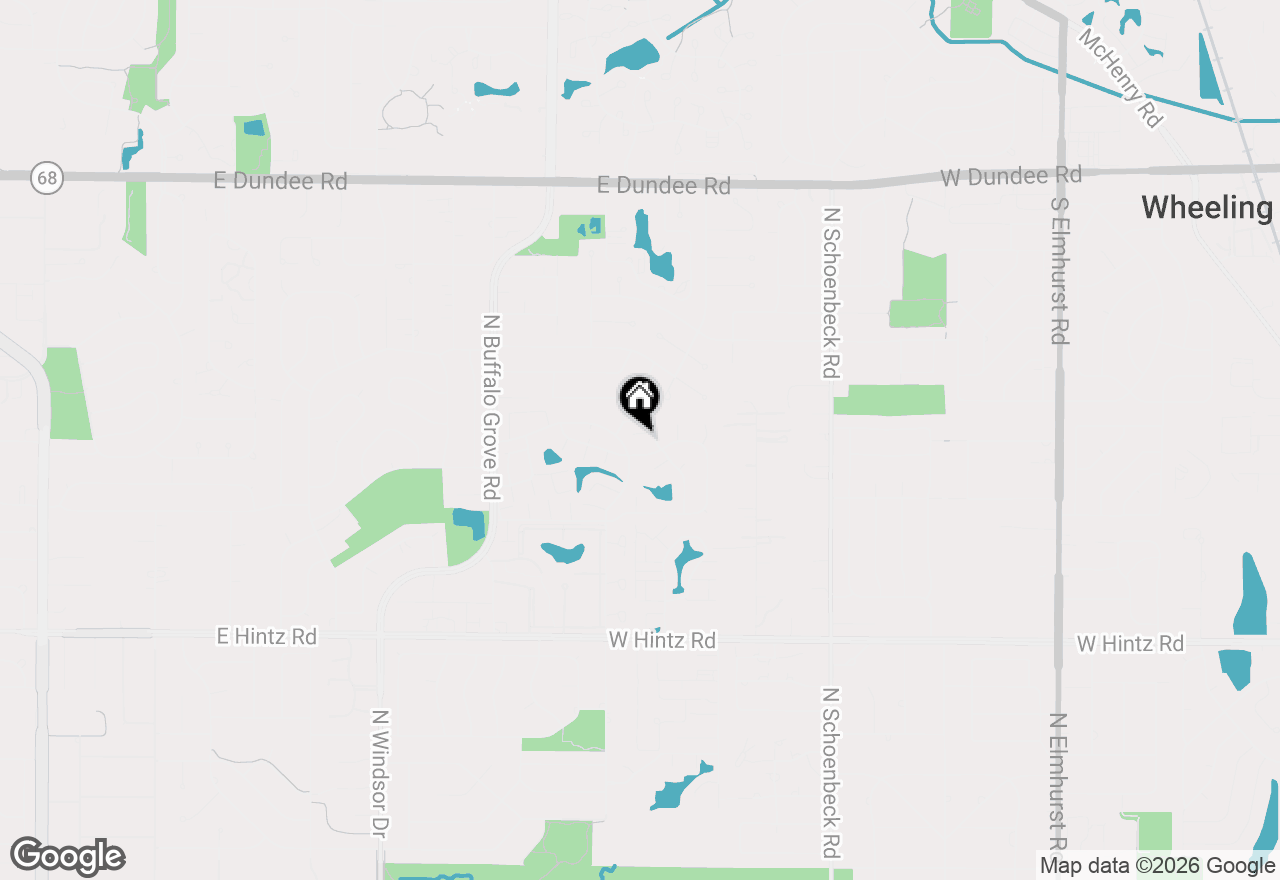 Map of 1527 Mohawk Trail, Wheeling, IL 60090