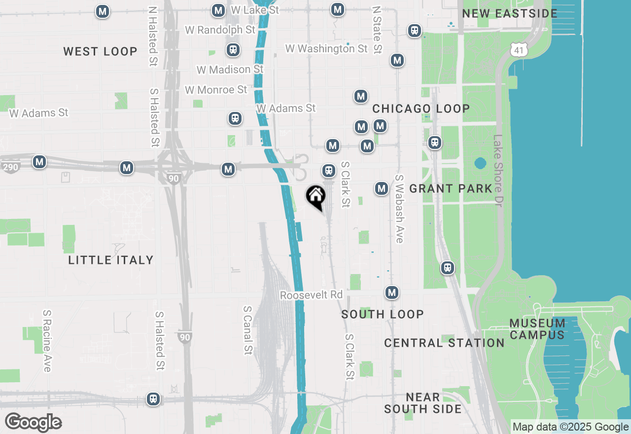 Map of 170 W Polk Street #1101, Chicago, IL 60605