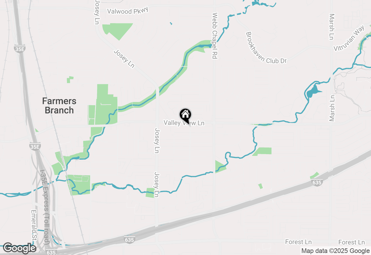 Map of 2973 Primrose Lane, Farmers Branch, TX 75234