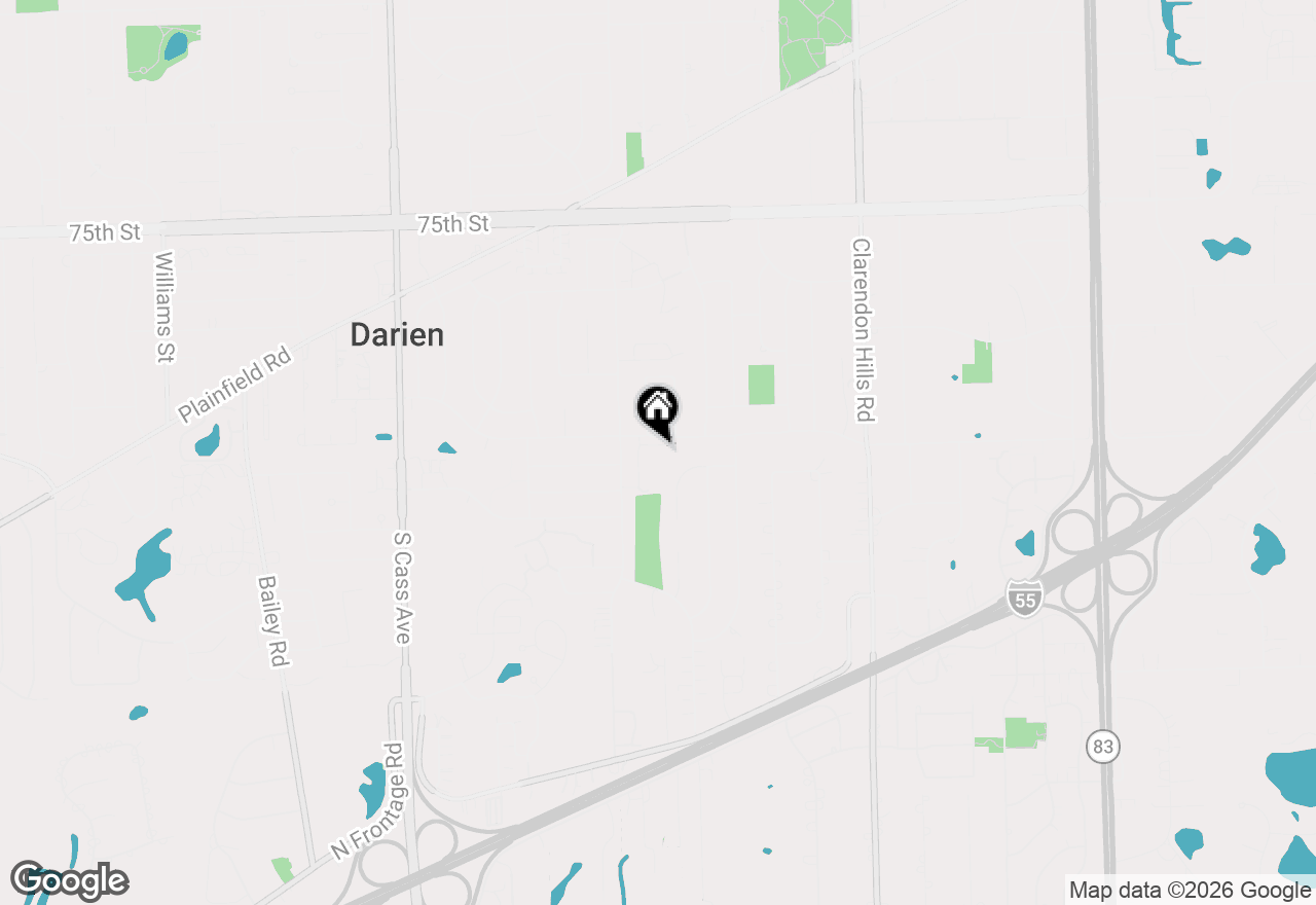 Map of (Address confidential), Darien, Illinois 60561
