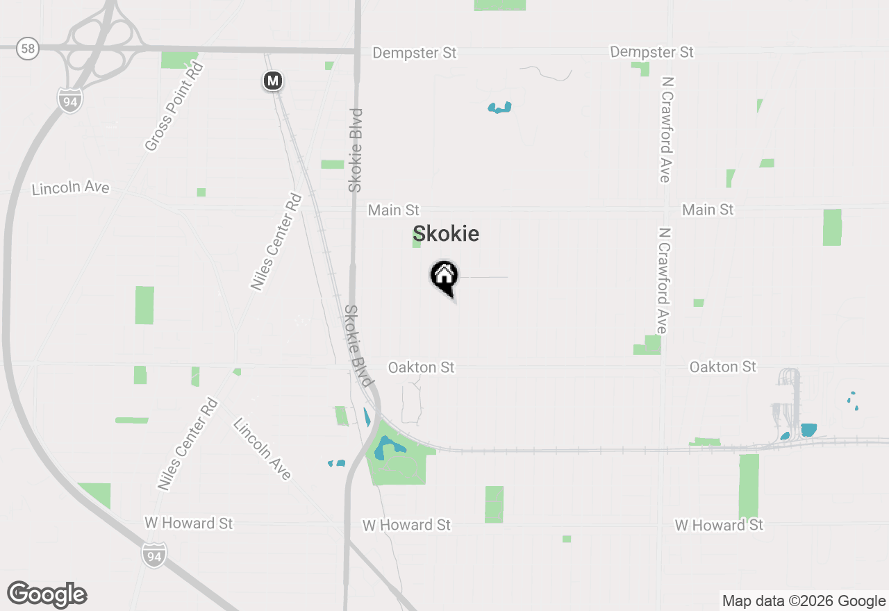 Map of 8132 Kolmar Avenue, Skokie, IL 60076
