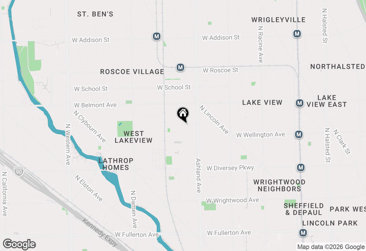 Map of 1658 W Nelson Street, Chicago, IL 60657
