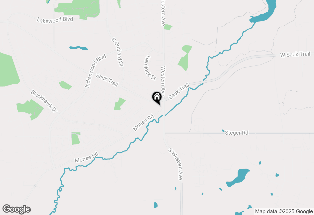 Map of 307 Osage Street, Park Forest, IL 60466