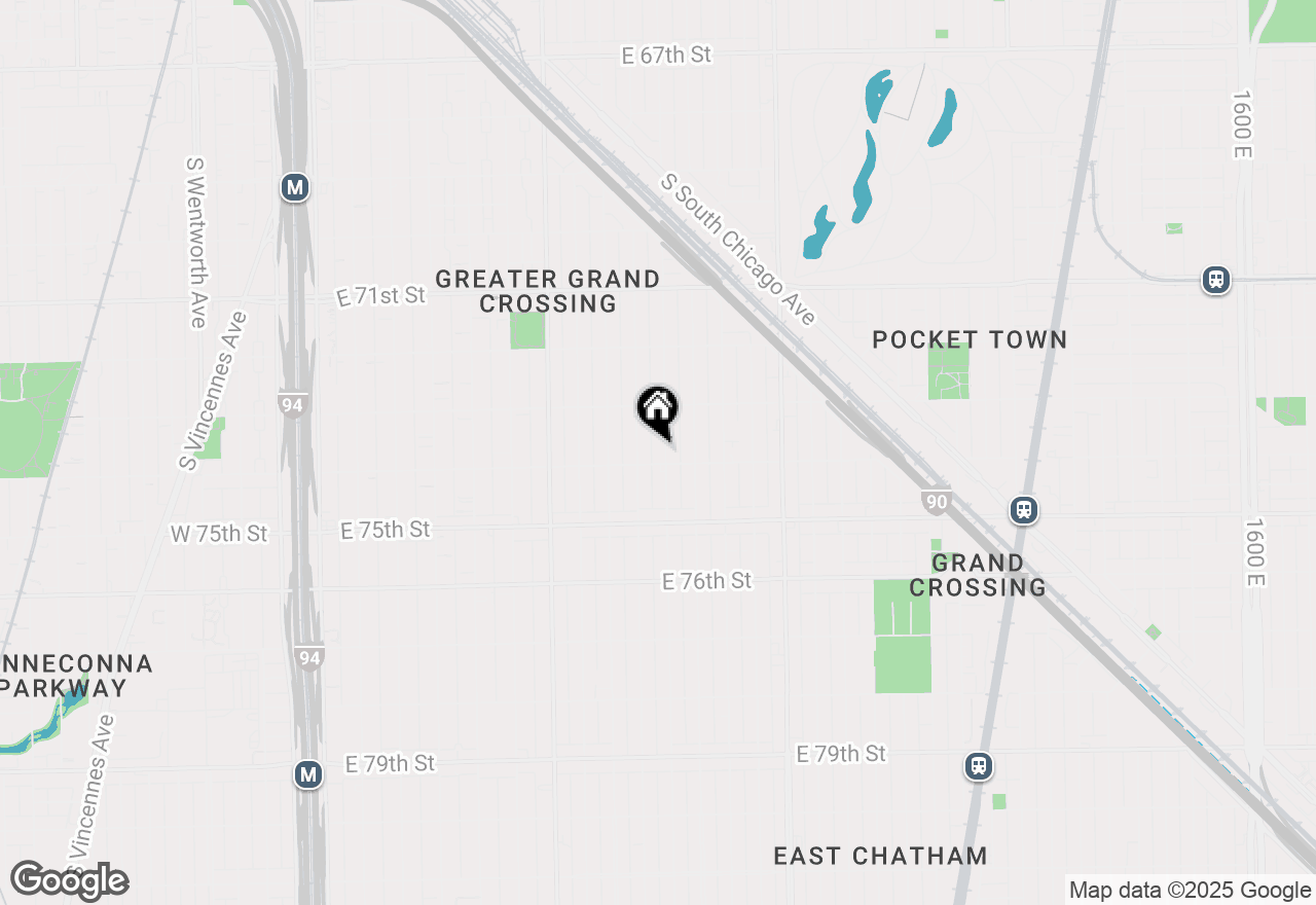 Map of 7348 S Saint Lawrence Avenue, Chicago, IL 60619