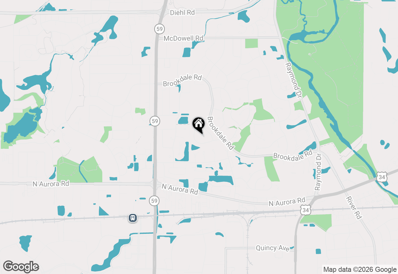 Map of 1808 Downing Court, Naperville, IL 60563