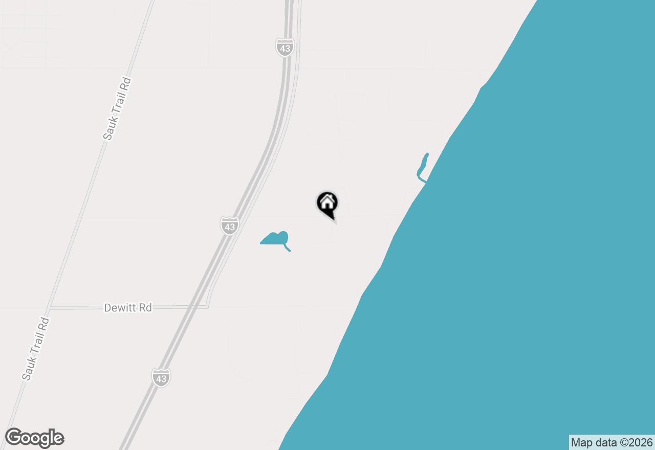 Map of W1439 E Van Ess Rd, Oostburg, WI 53070