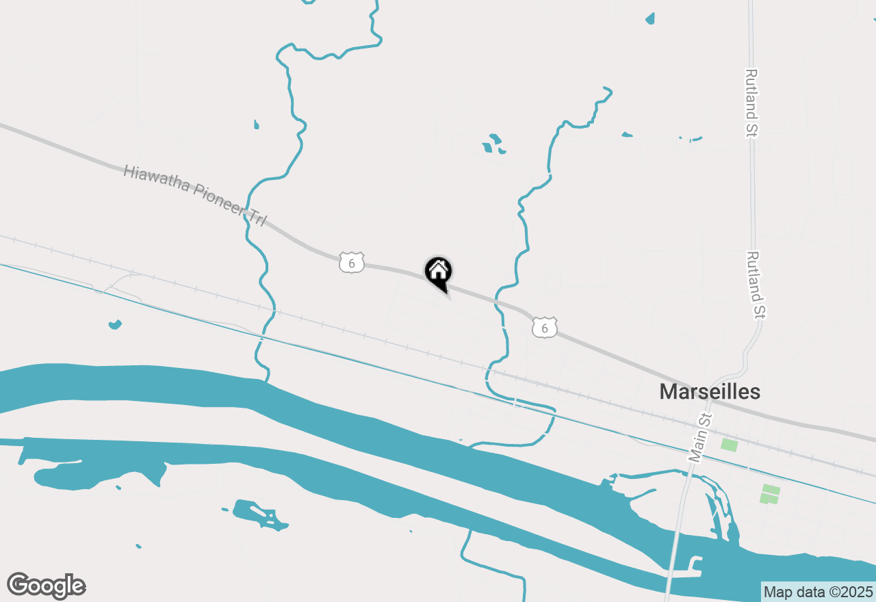 Map of 931 Clark Street, Marseilles, IL 61341