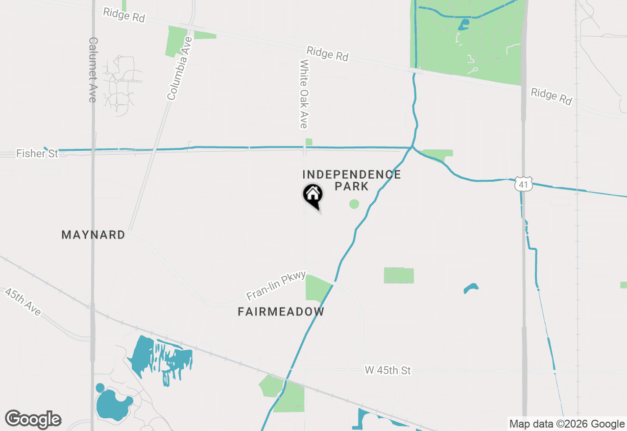 Map of 1608 Tulip Lane, Munster, IN 46321