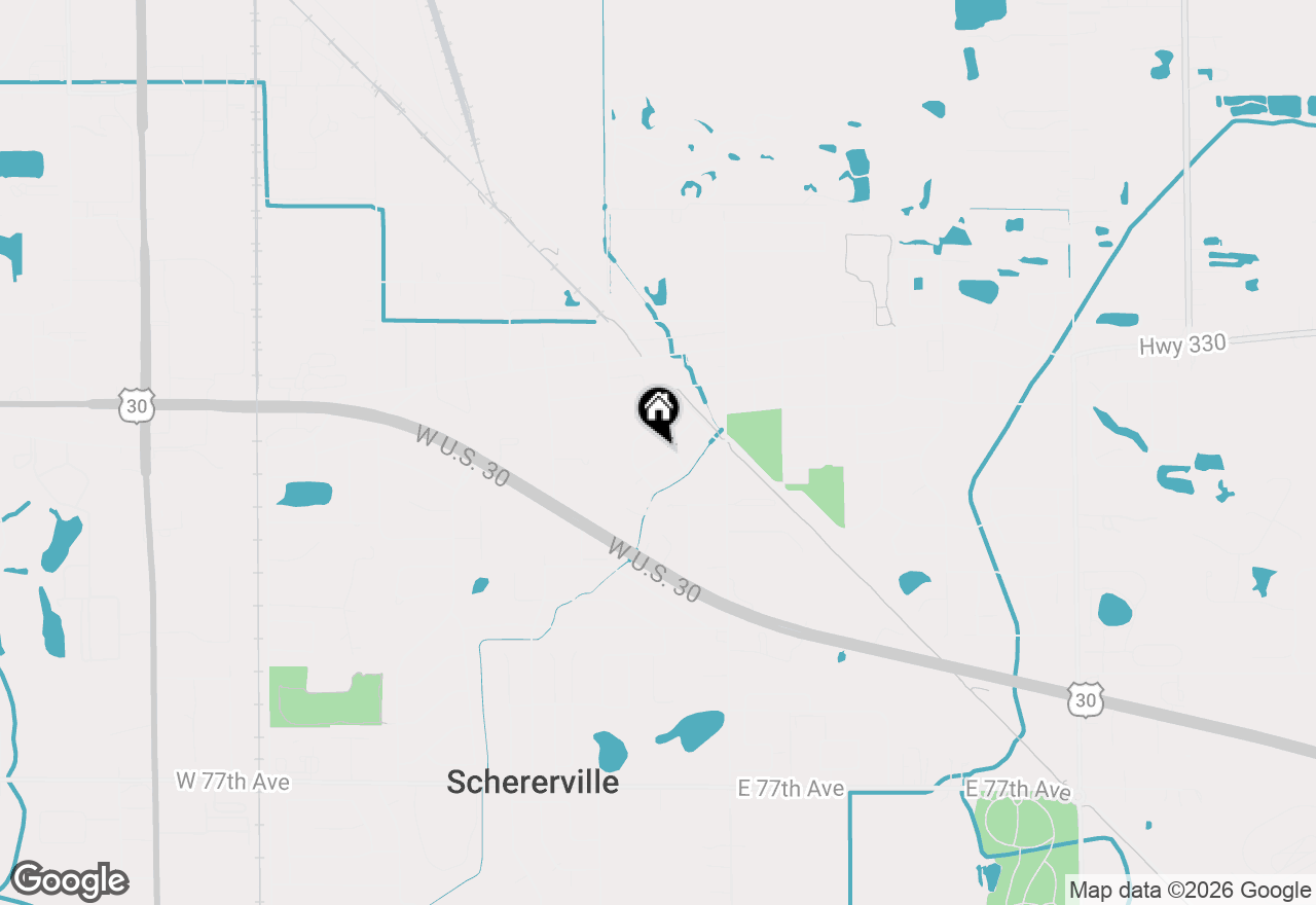 Map of 120 New Orleans Street, Schererville, IN 46375