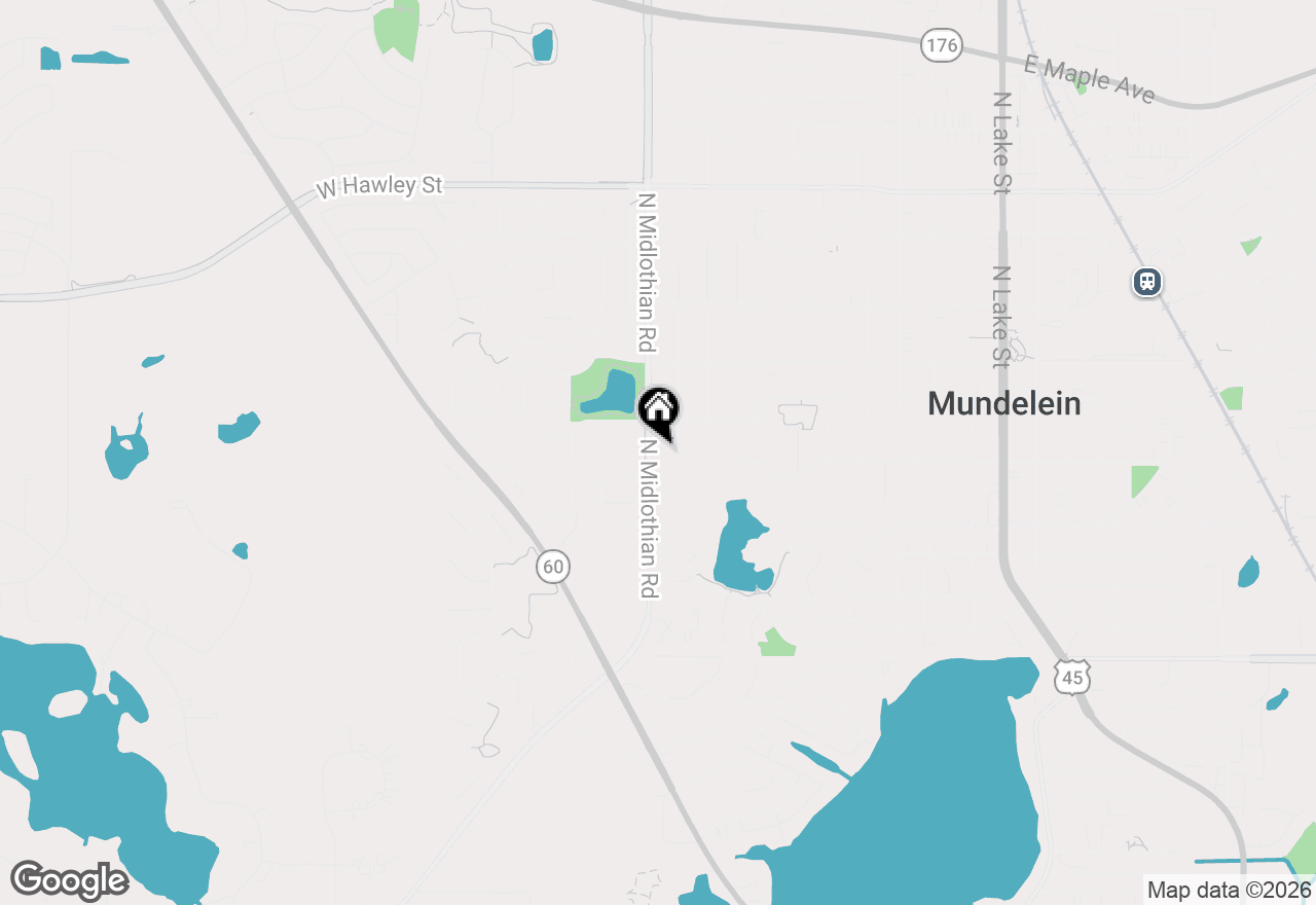 Map of 39 S Midlothian Road, Mundelein, IL 60060