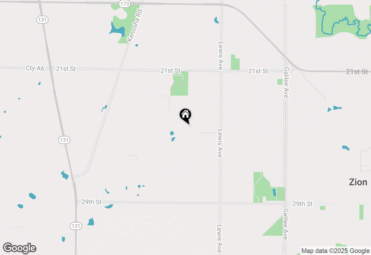 Map of 3409 Sarah Drive, Zion, IL 60099