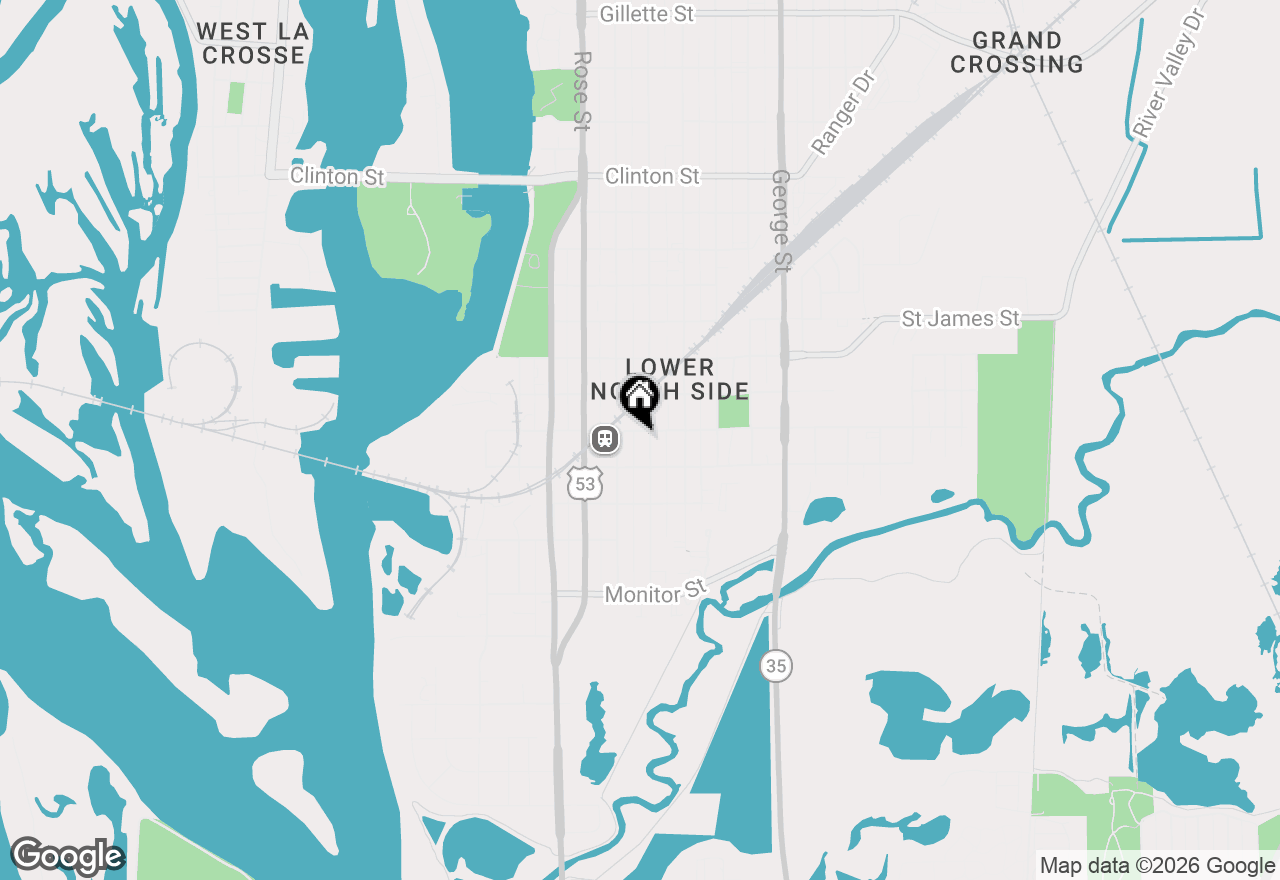 Map of 527 Avon St, La Crosse, WI 54601