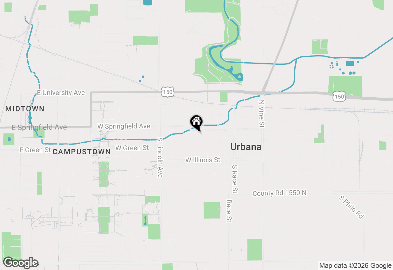 Map of 508 W Elm Street, Urbana, IL 61801
