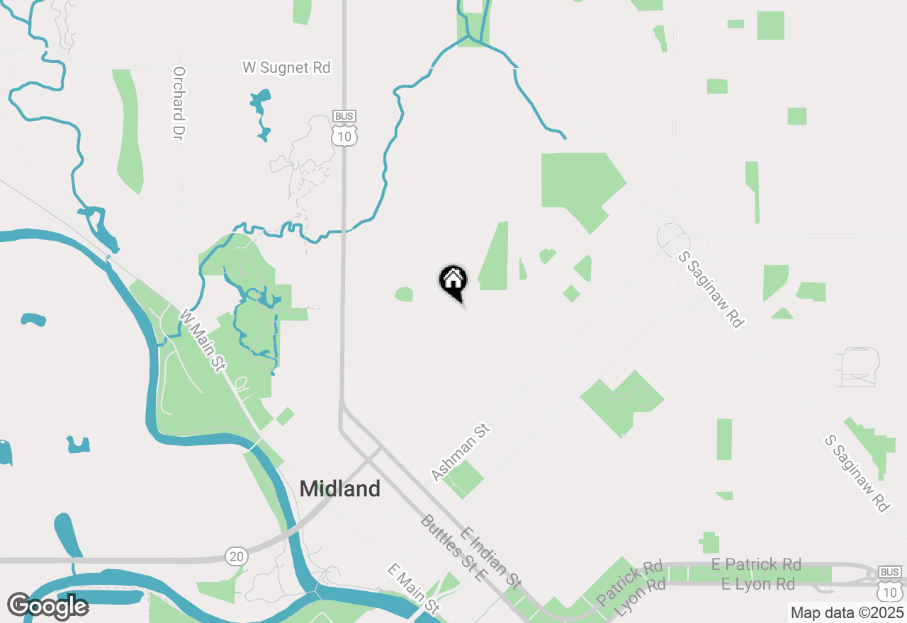 Map of 1711 Adelaide Street, Midland, MI 48640