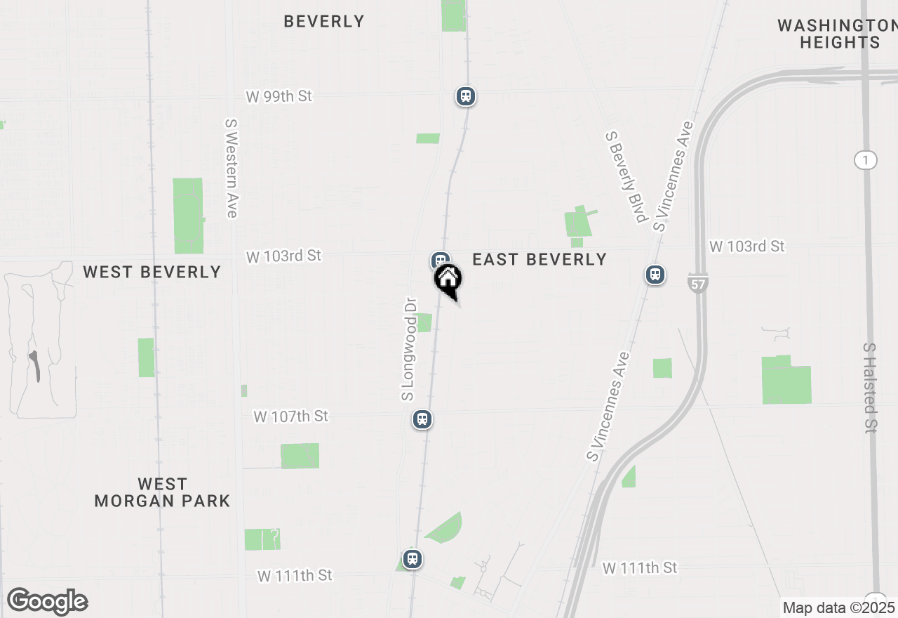 Map of 10425 S Hale Avenue #2A, Chicago, IL 60643