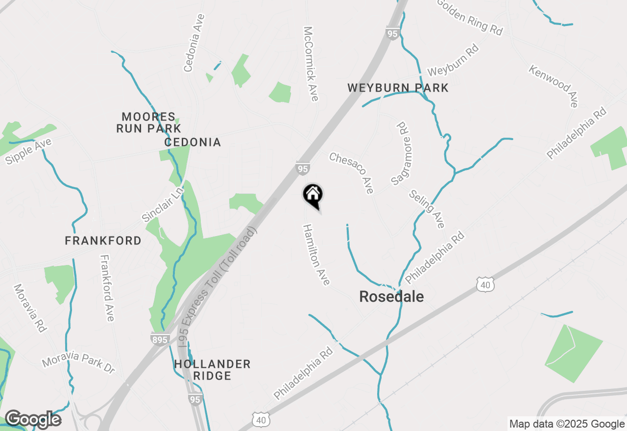 Map of 5910 Hamilton Avenue #3, Baltimore, MD 21237