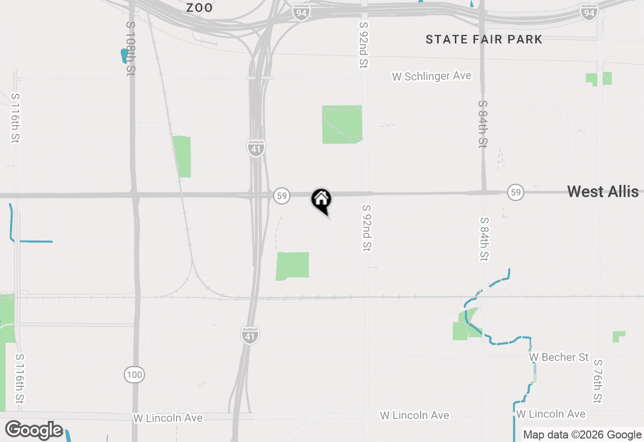Map of 1475 S 95th St, West Allis, WI 53214