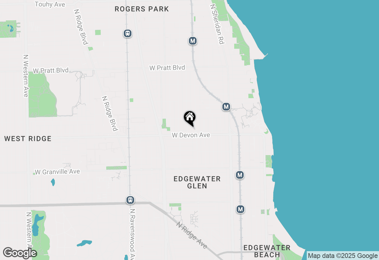 Map of 6413 N Newgard Avenue #G, Chicago, IL 60626