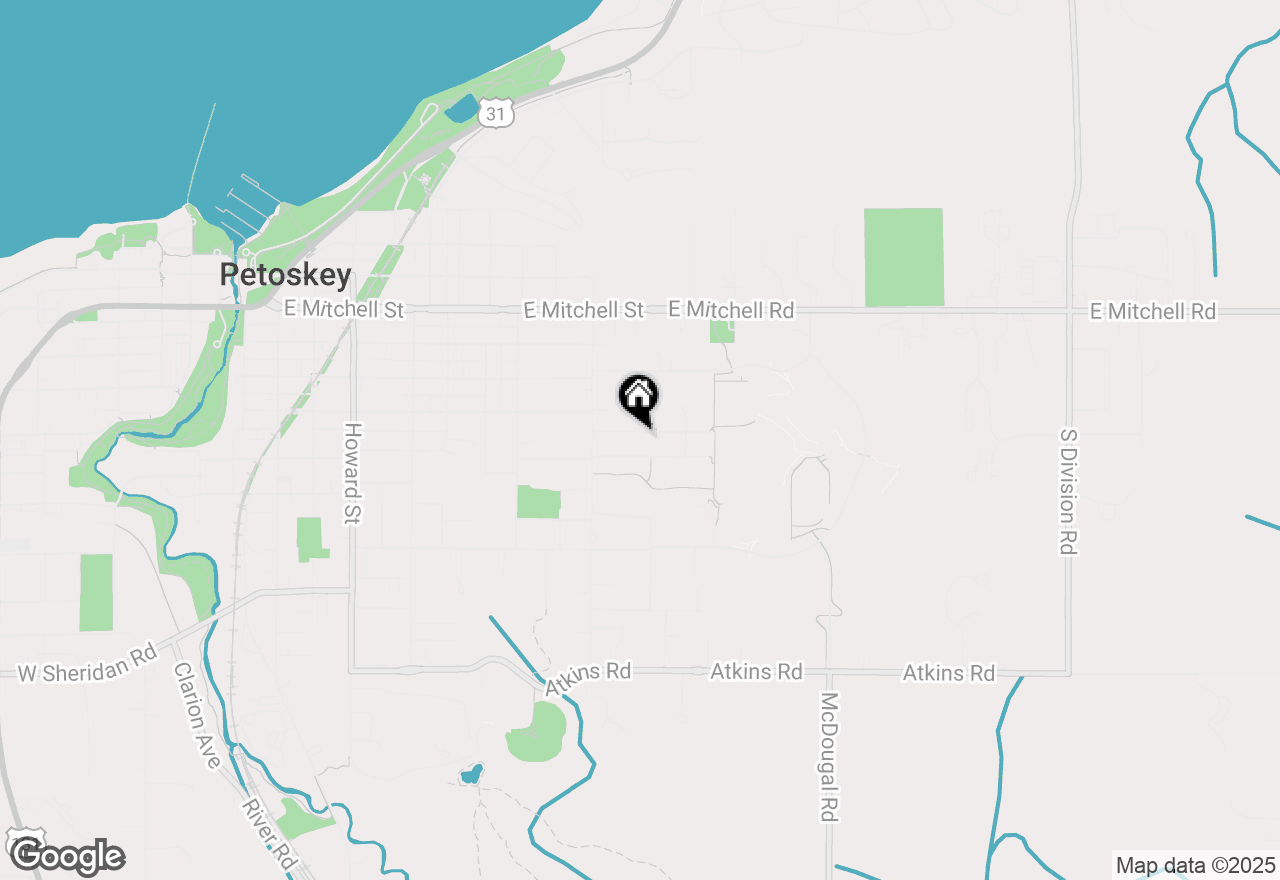 Map of 1028 Hoffman Street, Petoskey, MI 49770