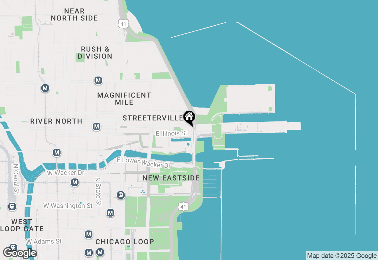 Map of 500 N Lake Shore Drive #1502, Chicago, IL 60611