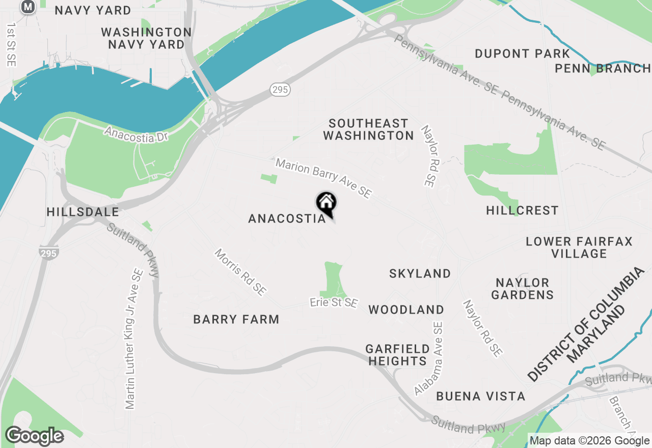 Map of 1755 W Street Se #A, Washington, DC 20020