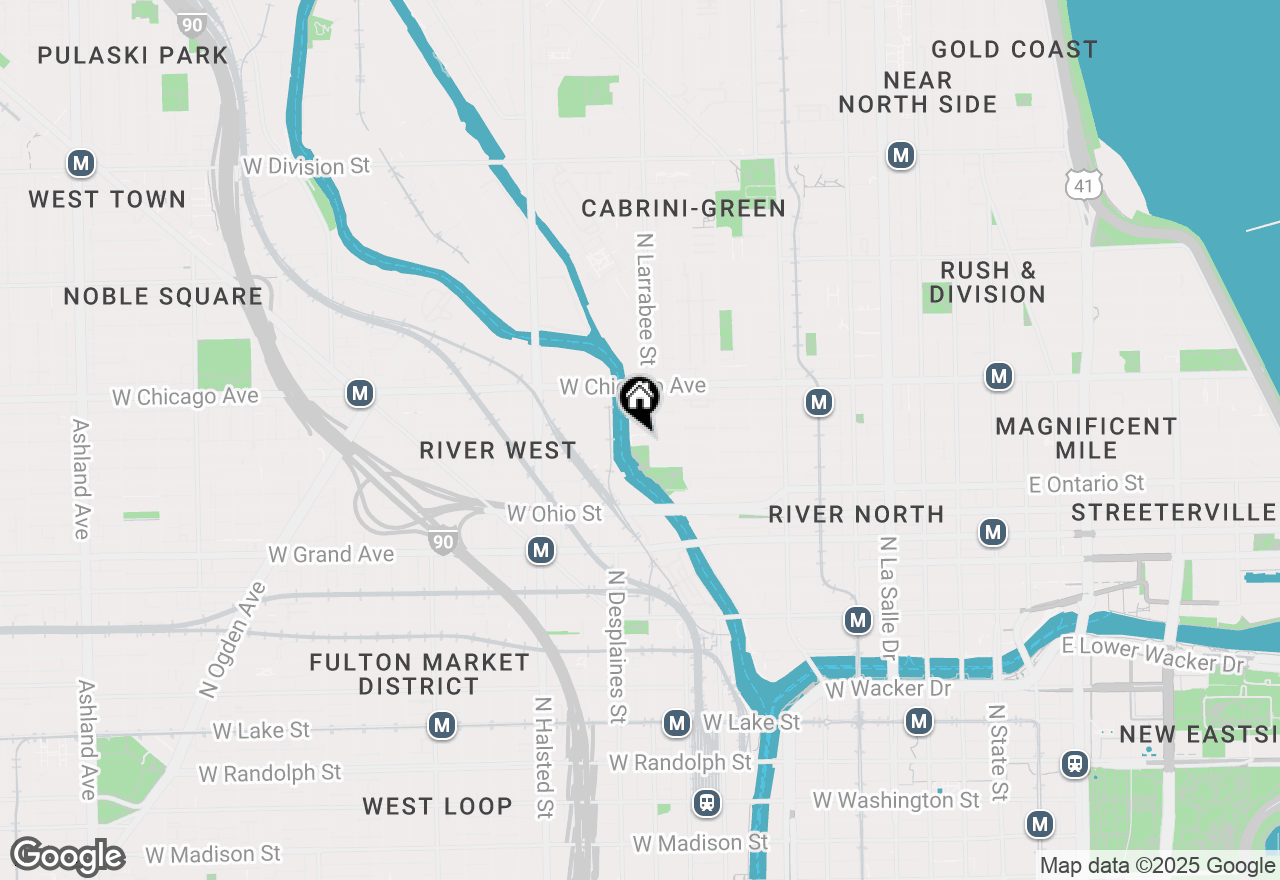 Map of 700 N Larrabee Street #1311, Chicago, IL 60654