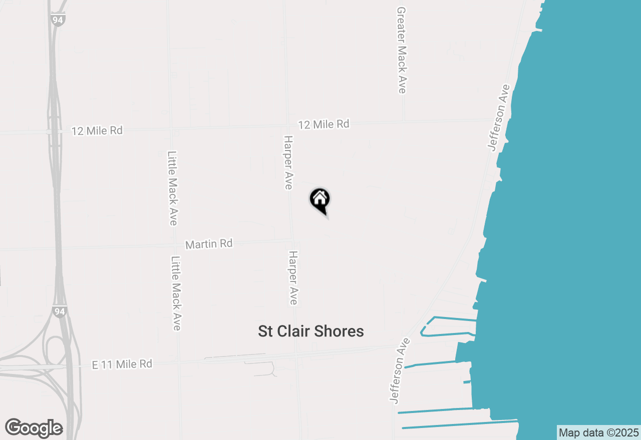 Map of 21625 Bayside Street, St Clair Shores, MI 48081
