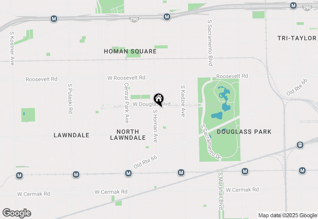 Map of 3345 W Douglas Boulevard, Chicago, IL 60623