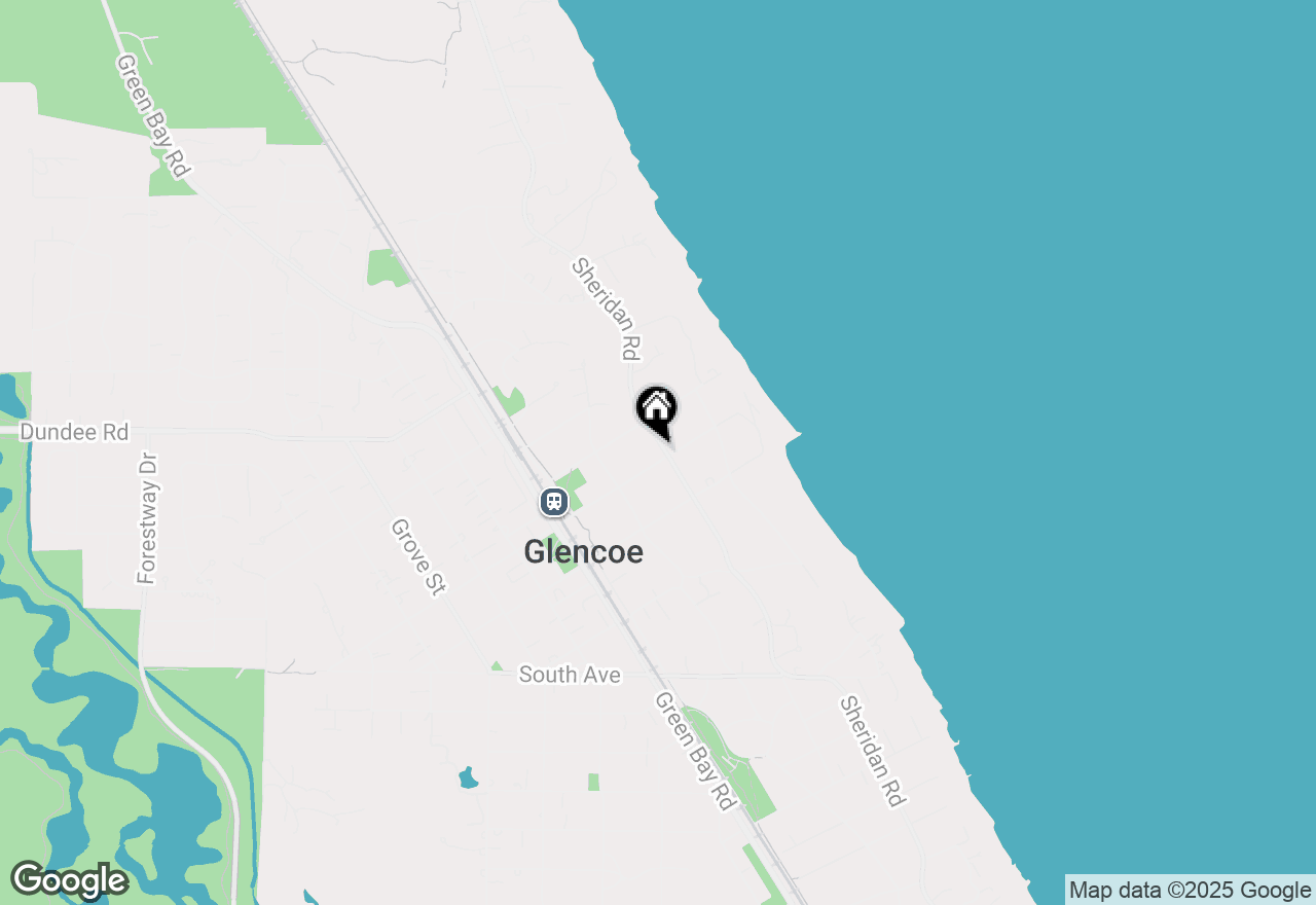 Map of 167 Park Avenue, Glencoe, IL 60022