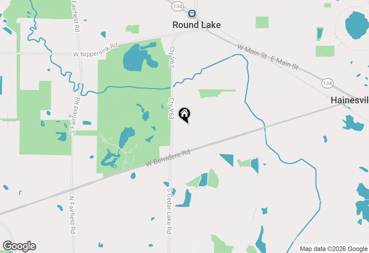 Map of 334 S Clearview Circle, Round Lake, IL 60073