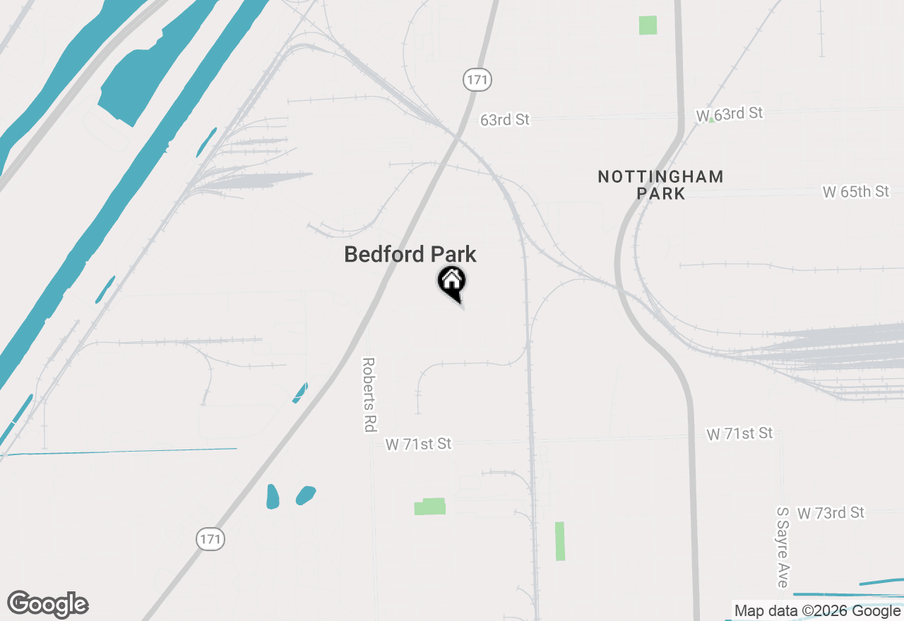 Map of 7805 Suburban Lane, Bridgeview, IL 60455