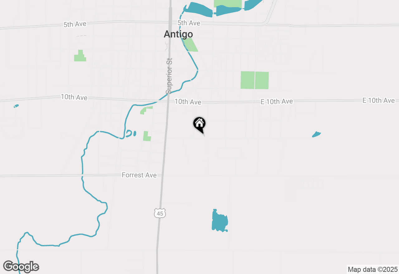 Map of 434 Freiburger Ave, Antigo, WI 54409