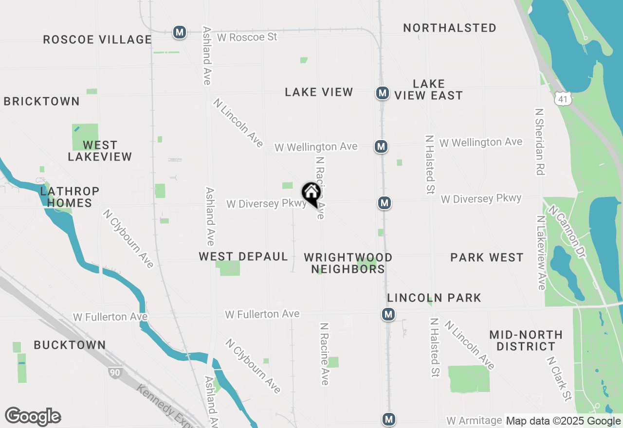 Map of 2735 N Magnolia Avenue #3F, Chicago, IL 60614