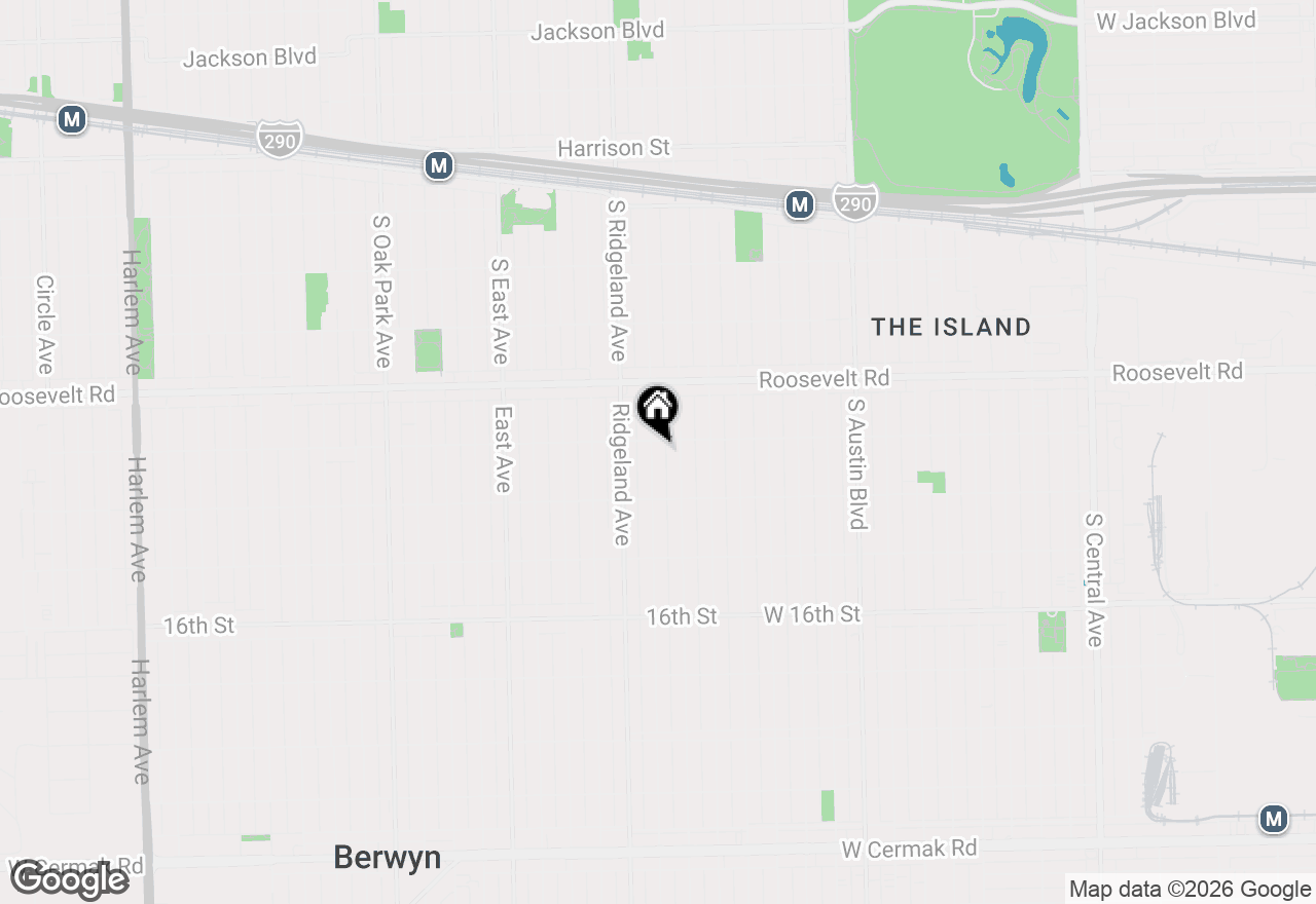 Map of 1307 Cuyler Avenue, Berwyn, IL 60402