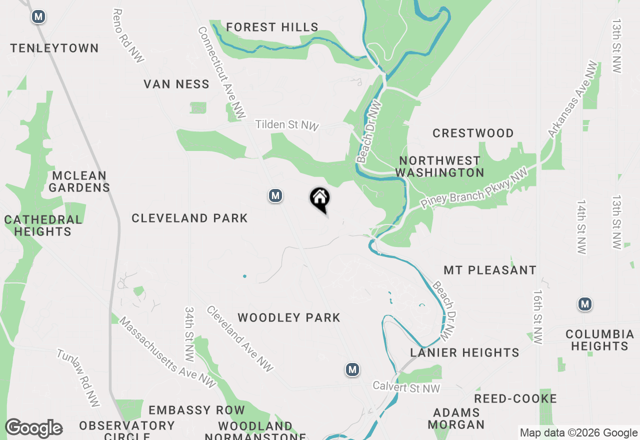 Map of 2711 Ordway Street Nw #302, Washington, DC 20008