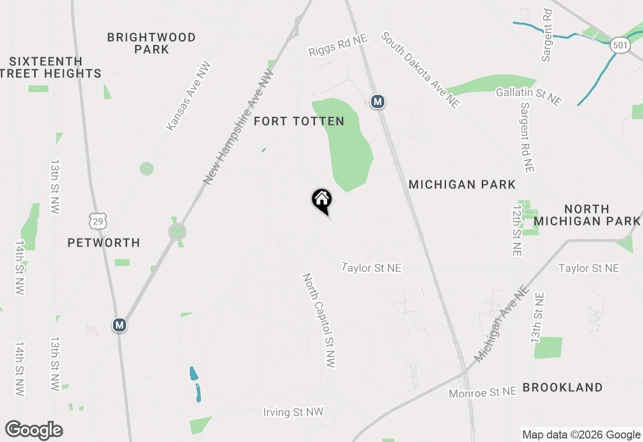 Map of 4402 1st Place Ne #32, Washington, DC 20011