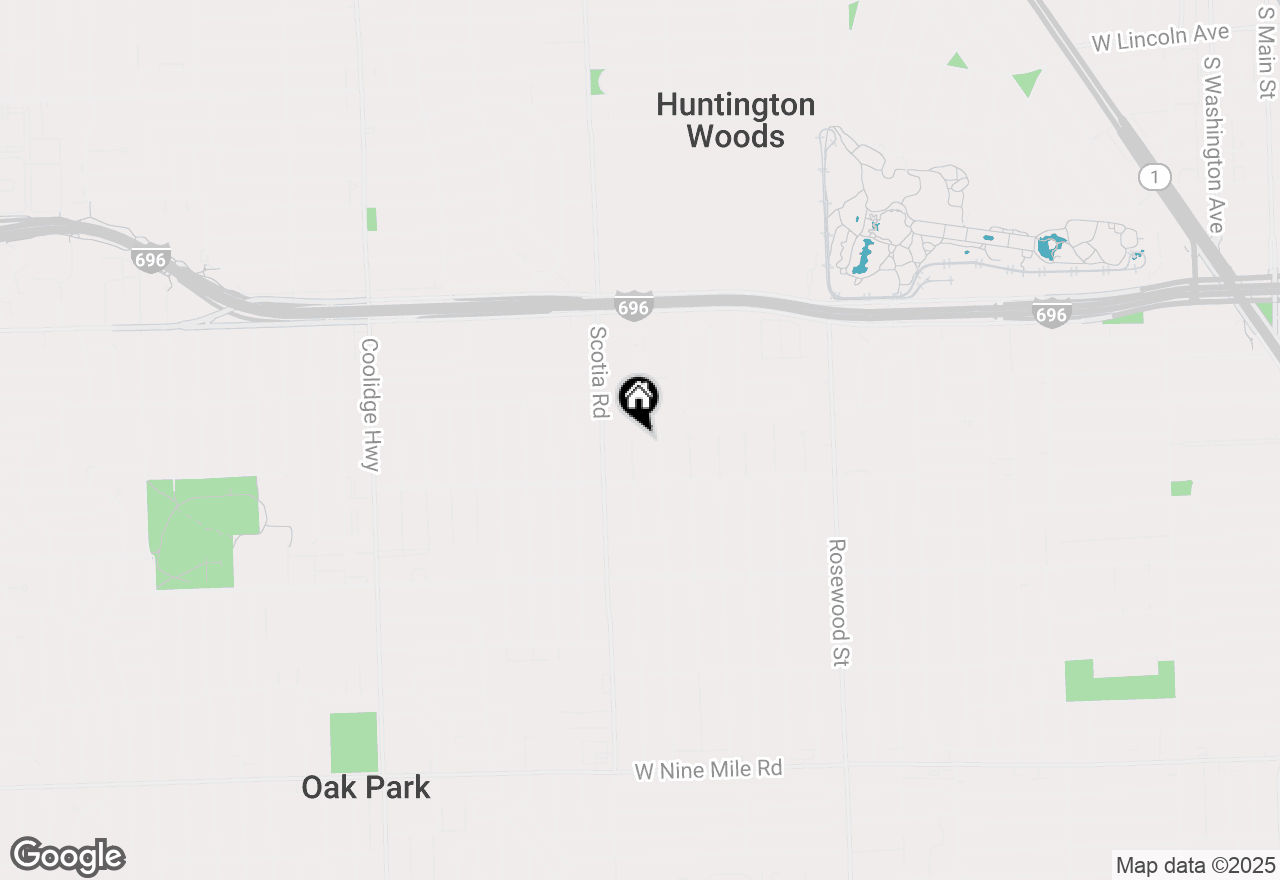 Map of 24310 Geneva Street, Oak Park, MI 48237