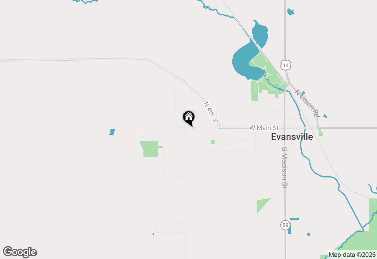 Map of 487 W Main Street, Evansville, WI 53536