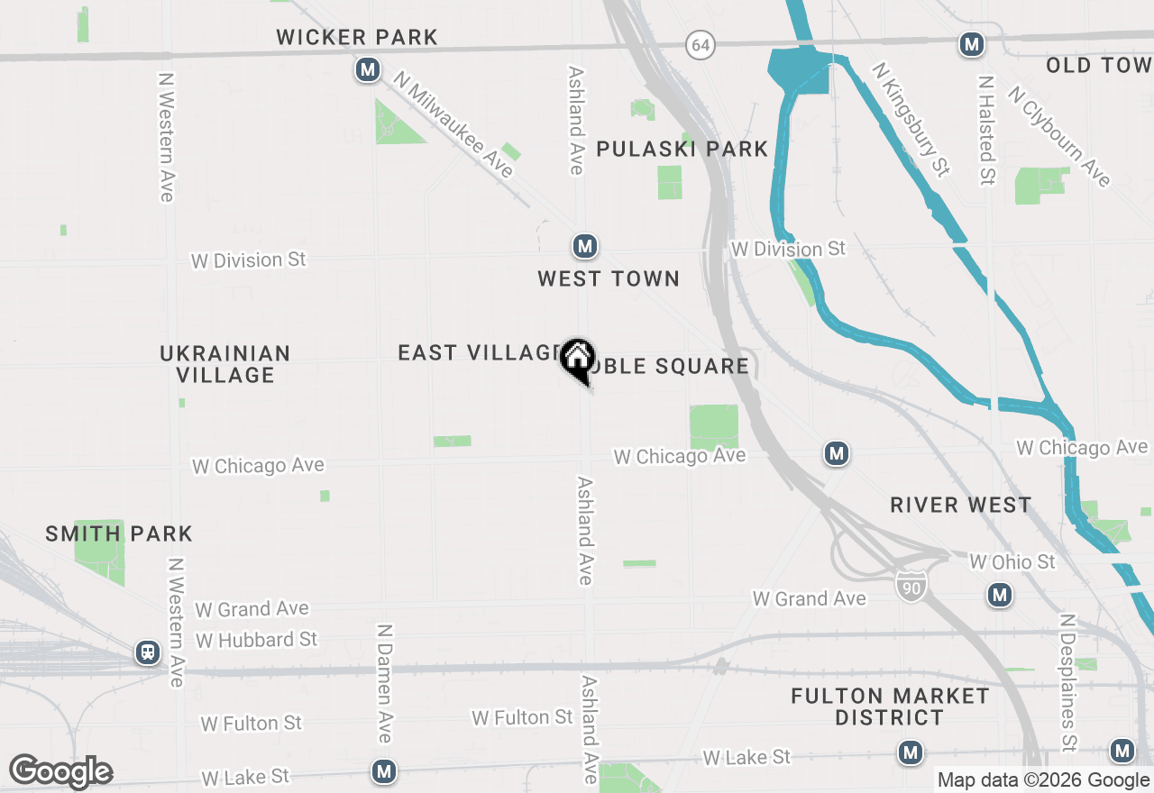 Map of 910 N Ashland Avenue, Chicago, IL 60622