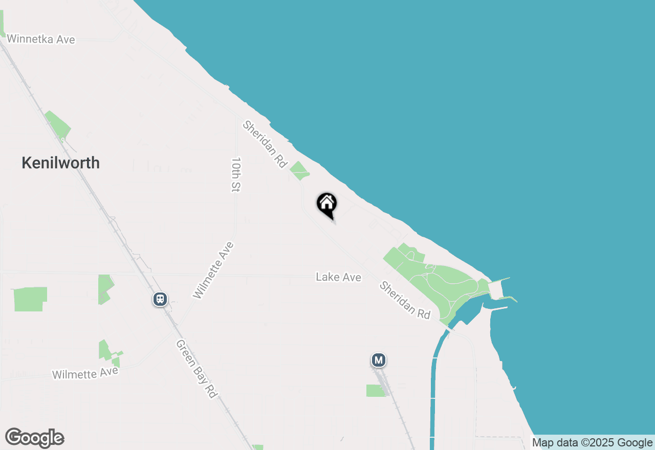 Map of 512 Elmwood Avenue, Wilmette, IL 60091