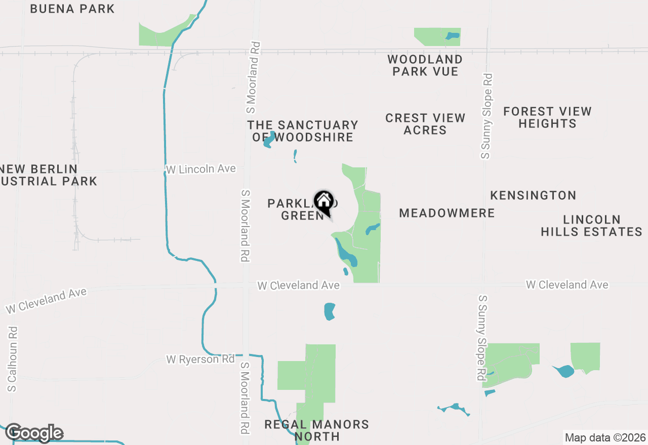 Map of 15225 W Park Ter, New Berlin, WI 53151