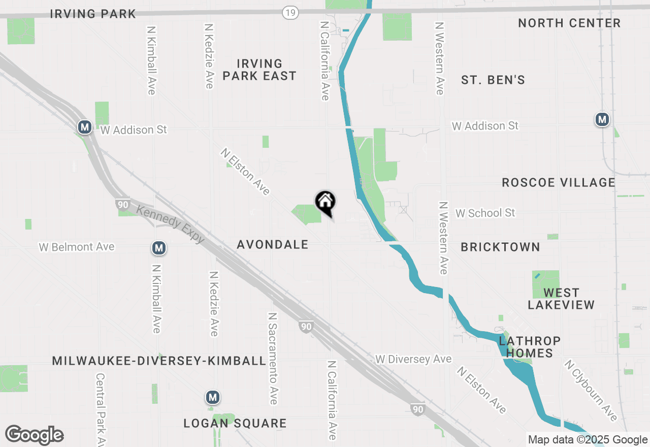 Map of 3242 N California Avenue #1S, Chicago, IL 60618