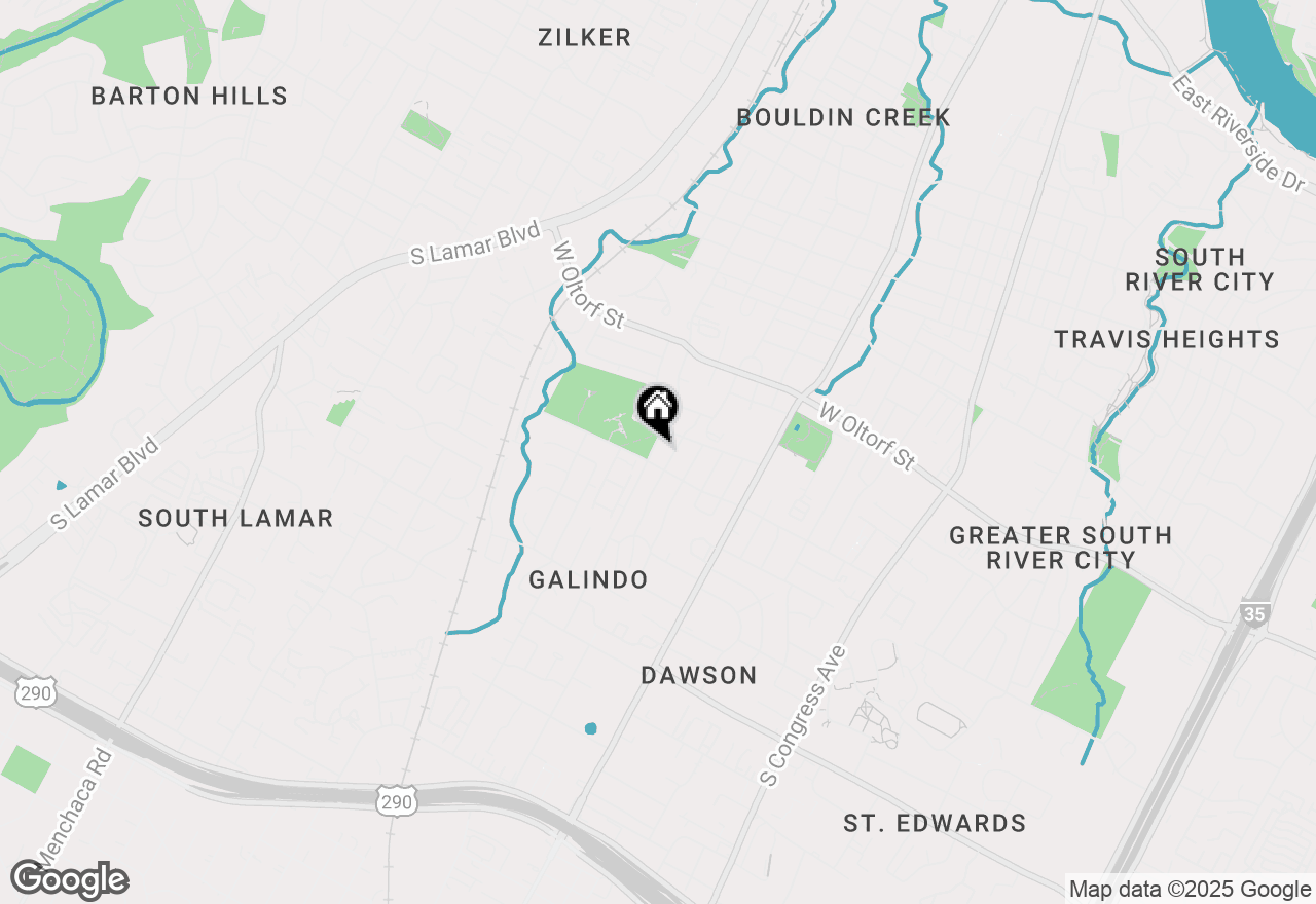 Map of 2609 S 5th St, Austin, TX 78704