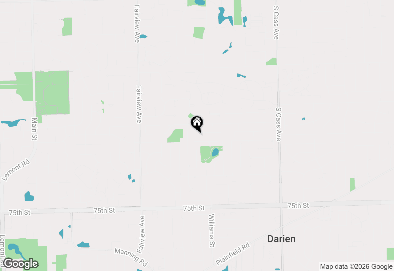 Map of 1629 Claremont Drive, Darien, IL 60561