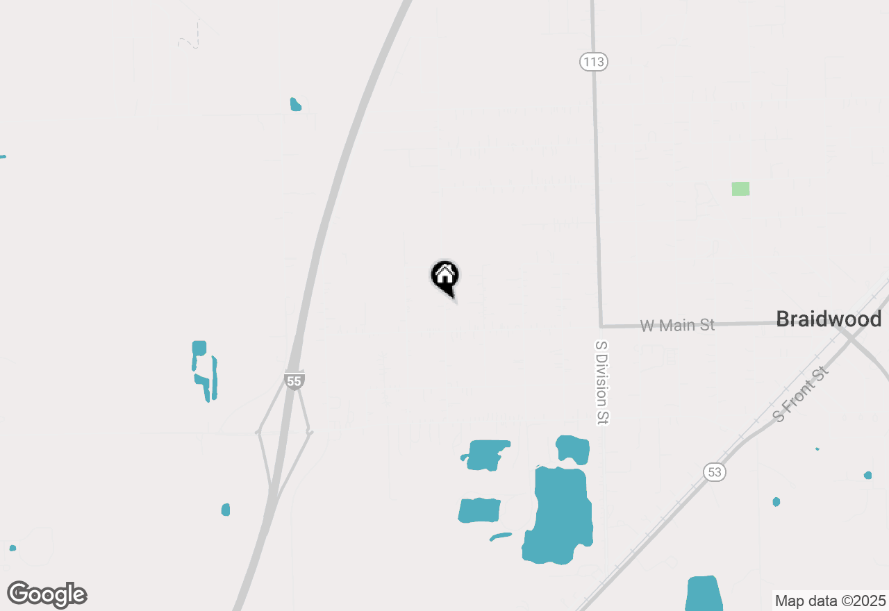 Map of 116 English Street, Braidwood, IL 60408