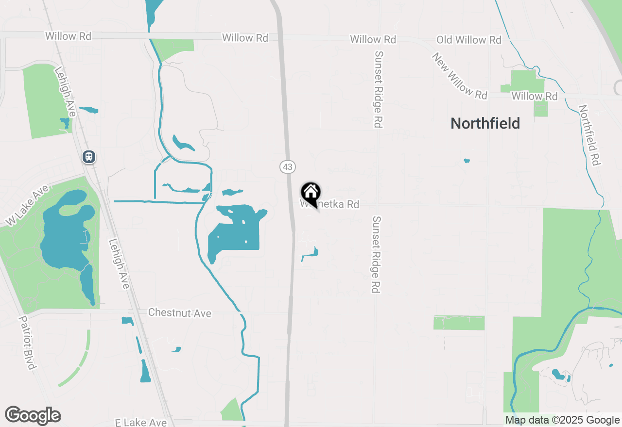 Map of 1507 Winnetka Road, Glenview, IL 60025