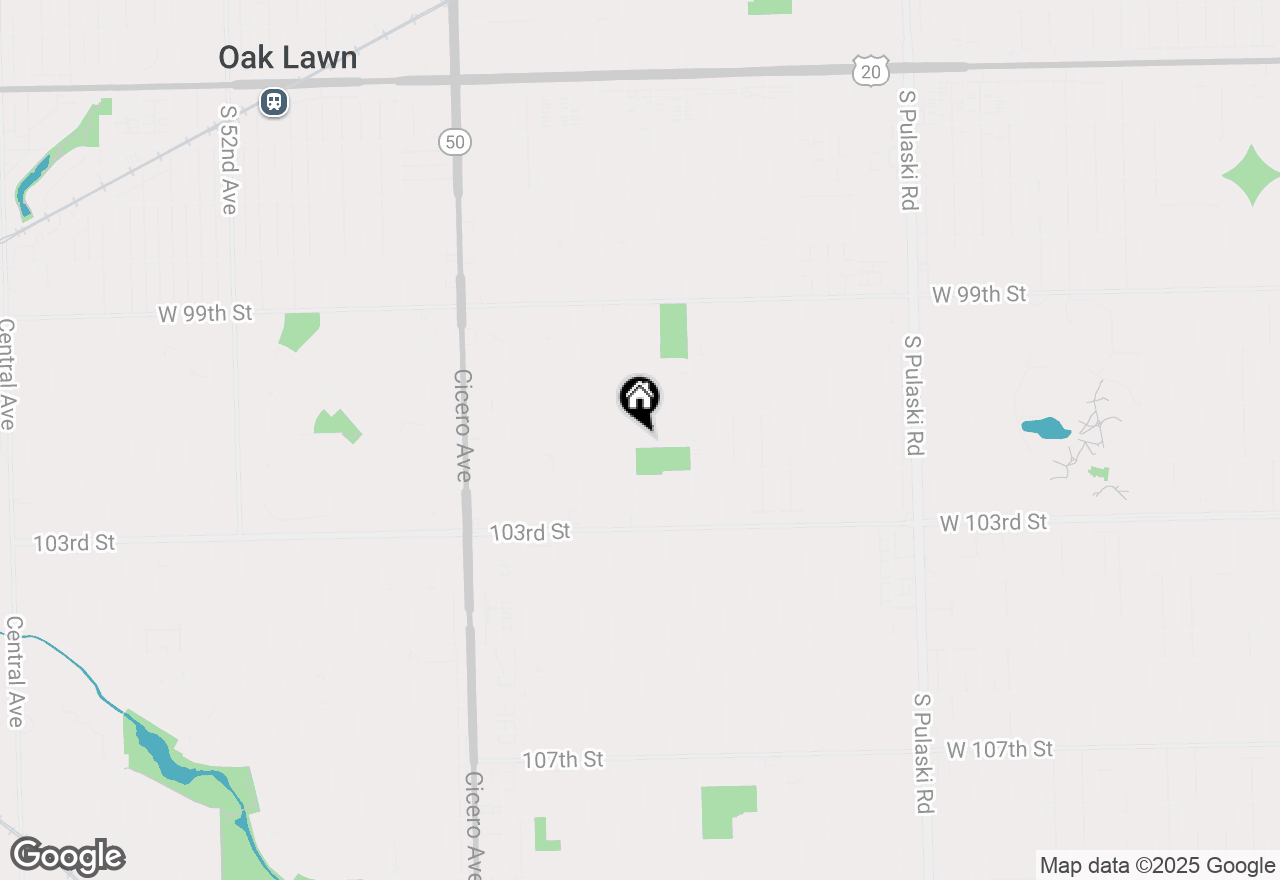 Map of 10109 S Kilbourn Avenue, Oak Lawn, IL 60453