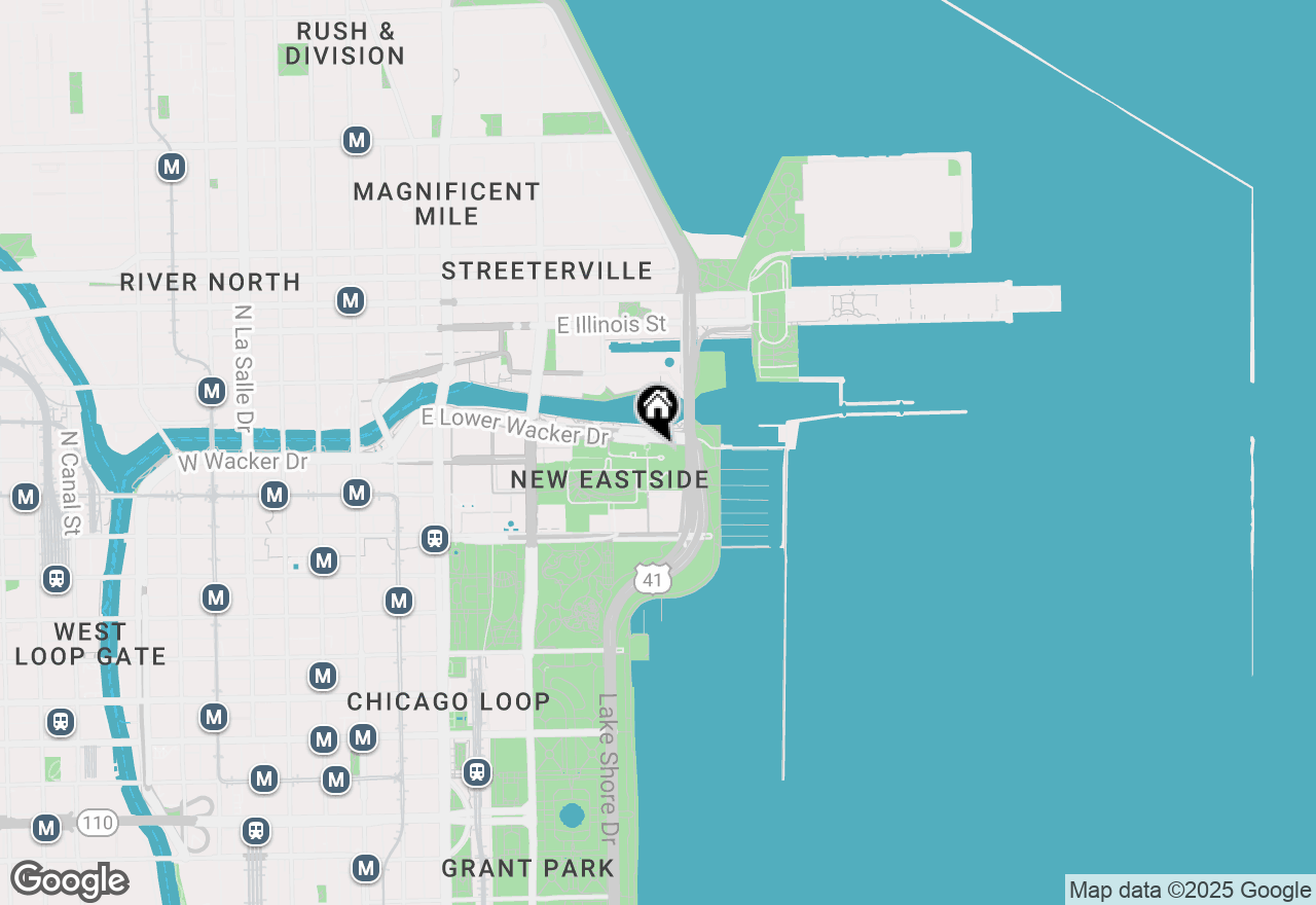 Map of 450 E Waterside Drive #1709, Chicago, IL 60601