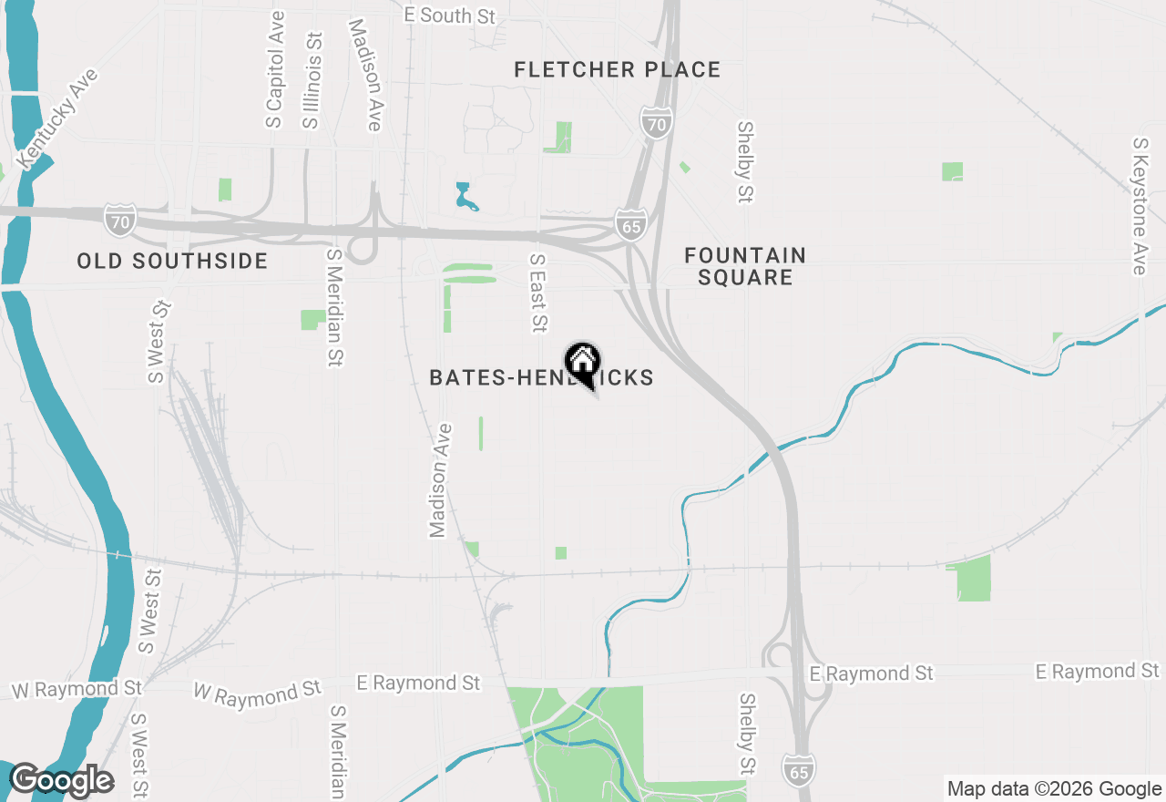 Map of 631 Cottage Avenue, Indianapolis, IN 46203